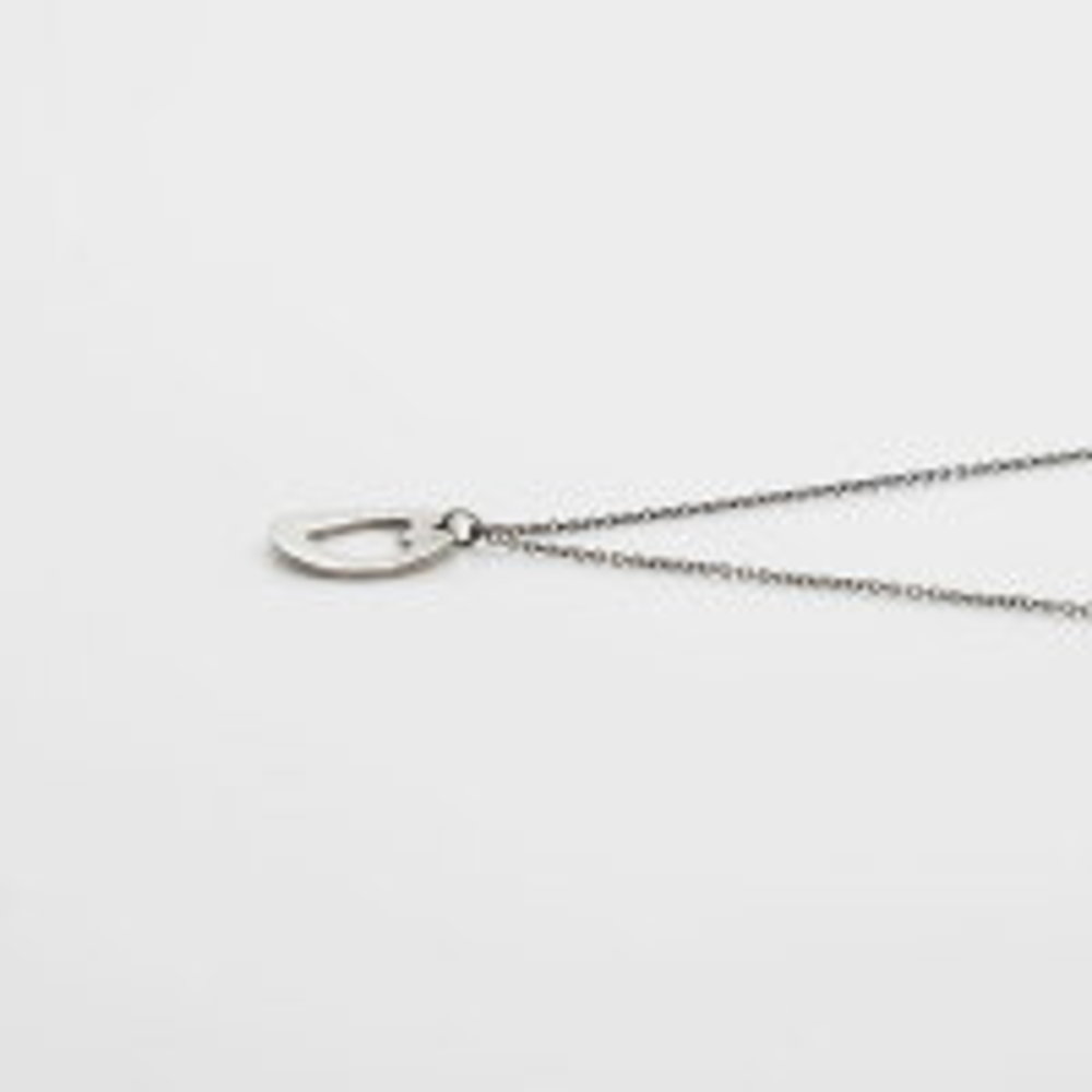 Tiffany Stencil Heart Silver Necklace - Picture 4 of 9
